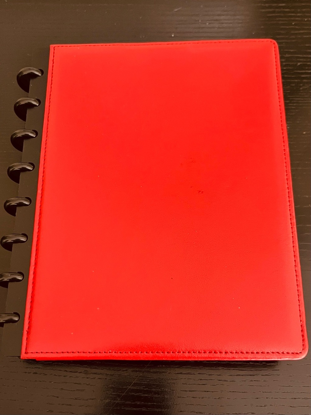EUC Red Leather Planner System